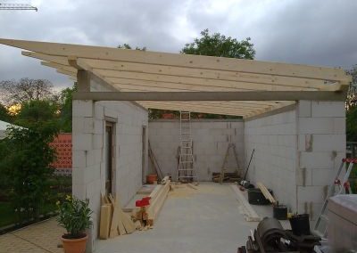 Neubau eines Schopfes bzw. einer Garage